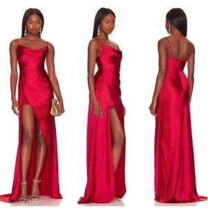 Lovers and Friends Renata Gown in Cherry Red Size M